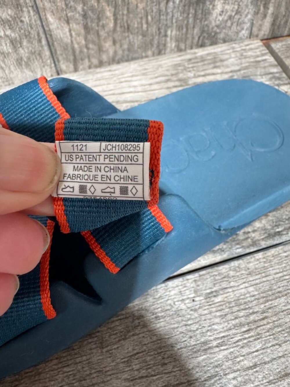 Chaco Chillos Cobolt Blue Slide Sandals Men's Size 7 JCH 108295 - Picture 7 of 9